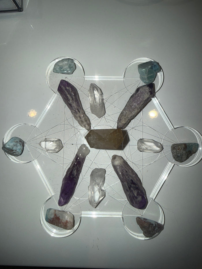 Metatron Manifestation Crystal Grid
