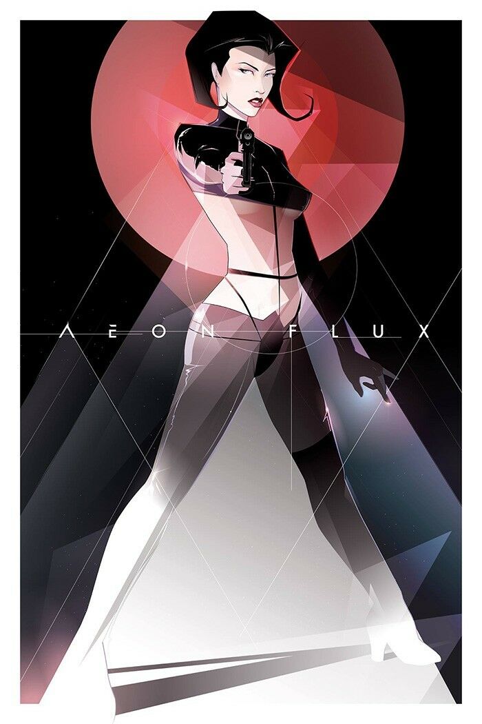 Aeon Flux by Craig Drake, 24" x 36" Screen Print