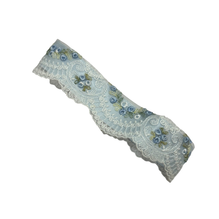 Aida Lace Headband (Blue or Pink)