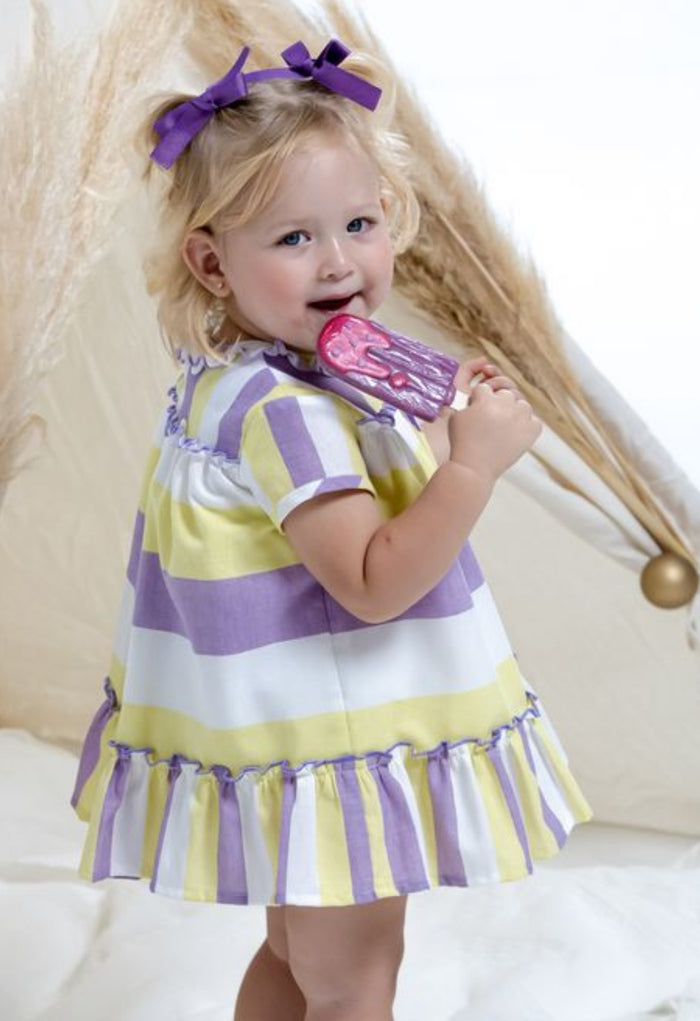 Alani Purple Stripes Girl 2-piece set