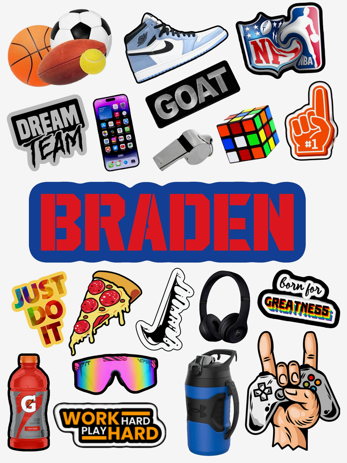All Boy Sticker Sheet