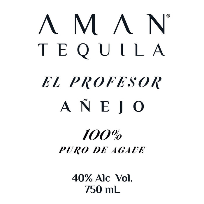 Aman El Profesor Anejo Tequila Tequila Aman Tequila