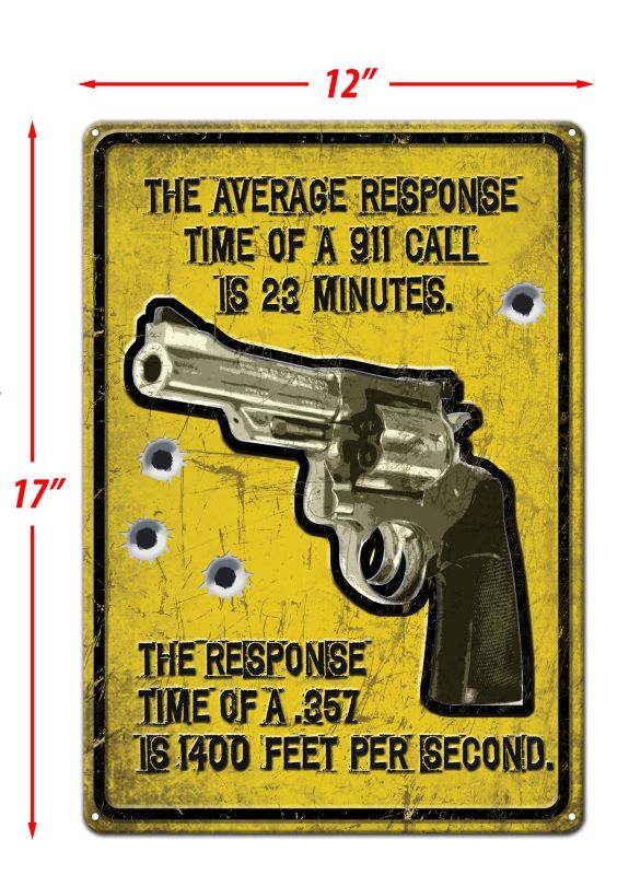 average response time gun sign