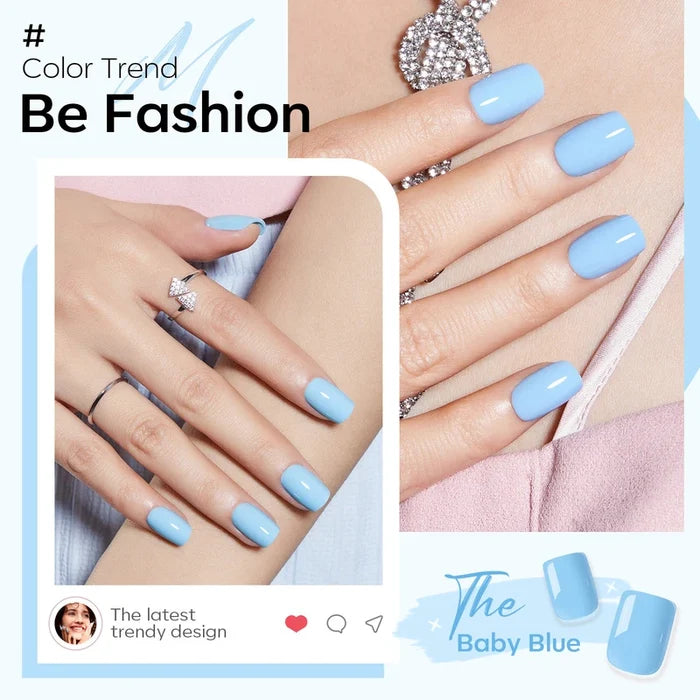 Baby Blue 【US ONLY】 press on nails MODELONES #