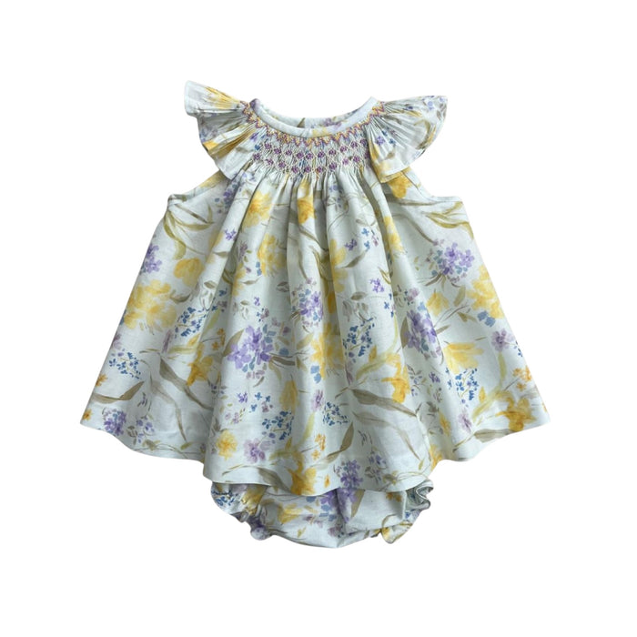 Benneta Lilac Handsmocked Girl 2-Pc Set