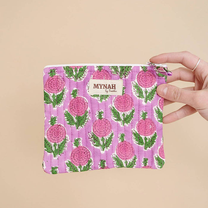 Berry Smoothie Quilted Coin Pouch