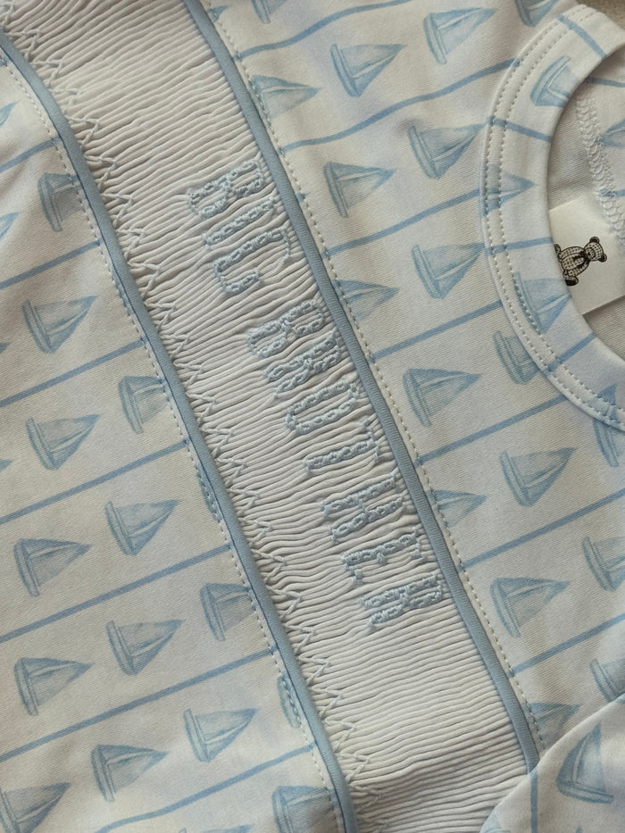 Big Brother Sailboats Pima Cotton 2-Pc Set