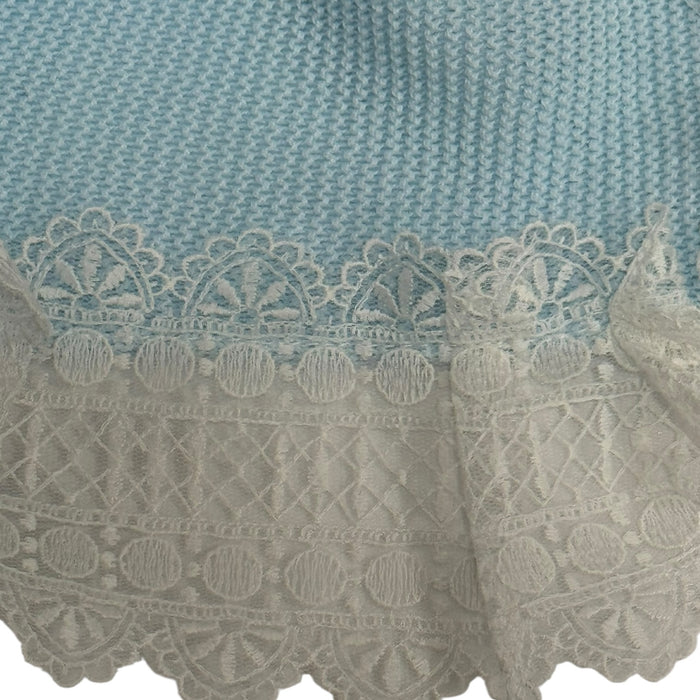 Candem Light Blue Knitted Blanket