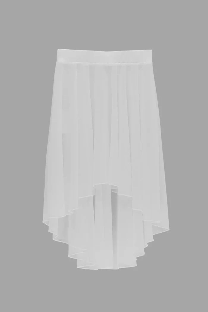 Casie Hi-Lo Pull-On Skirt