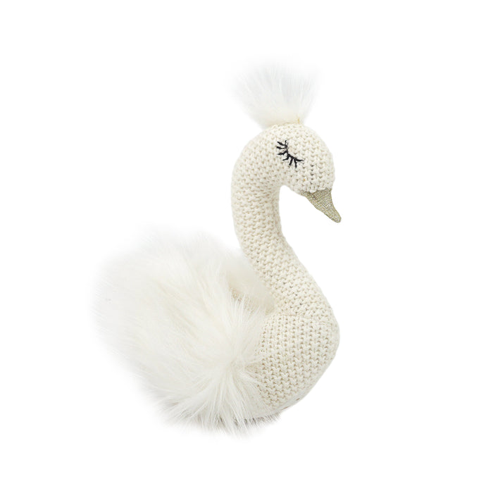 Claris Knitted Swan Doll