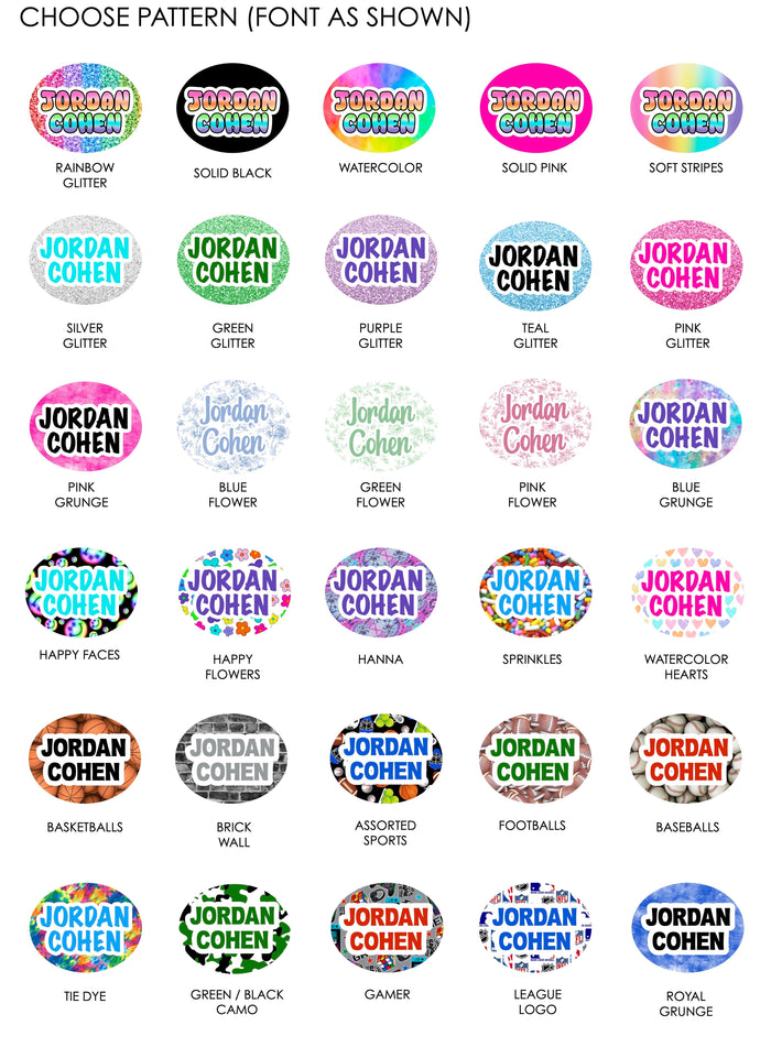Clothing & Accessory Labels - Ovals