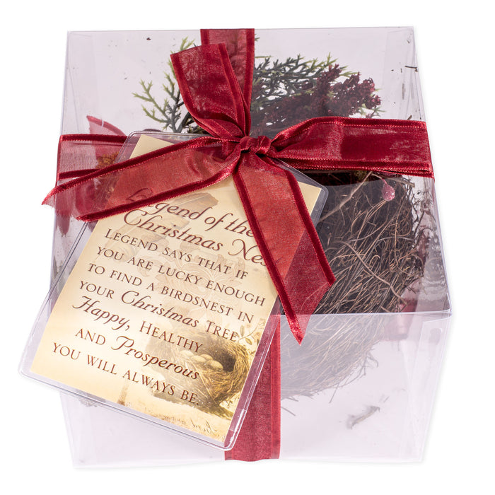 Cottage Garden Legend of The Christmas Nest Tree Ornament Nest - Gift Boxed with Ribbon and Tag