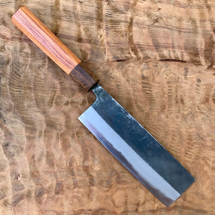 Custom Hatsukokoro Kurosagi Ao Super Nakiri 165mm mm - Pau Rosa and Wenge