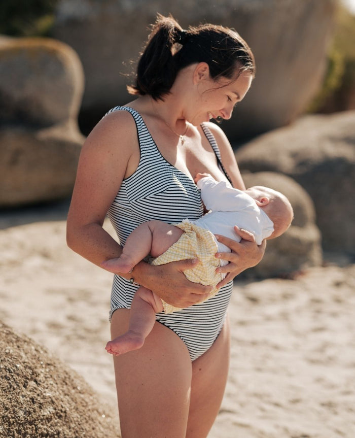 Dinard maternity padded swimsuit - White