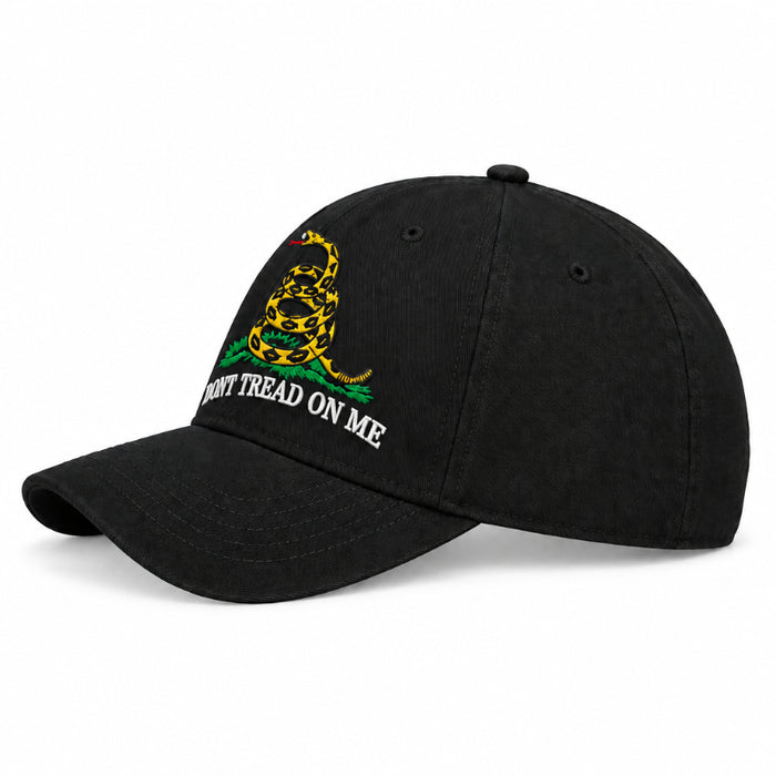 dont tread on me bibbed hat black