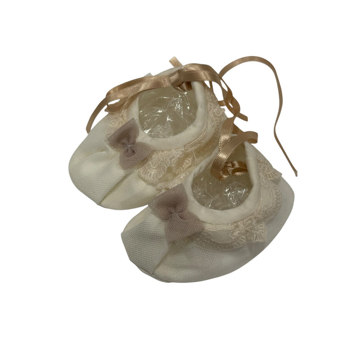 Edwarda Beige Lace Pre-Walker Booties