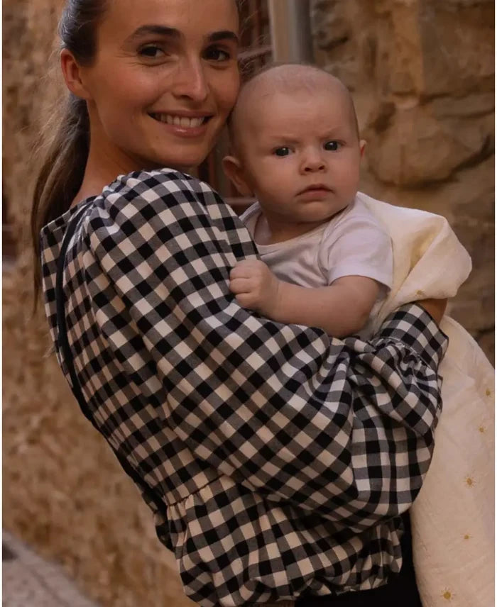 Eléonore vichy maternity and nursing blouse