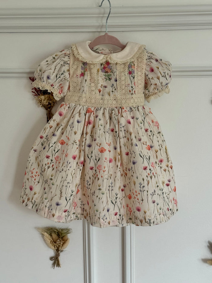 Elsa Wildflower Handembroidered Girl Dress