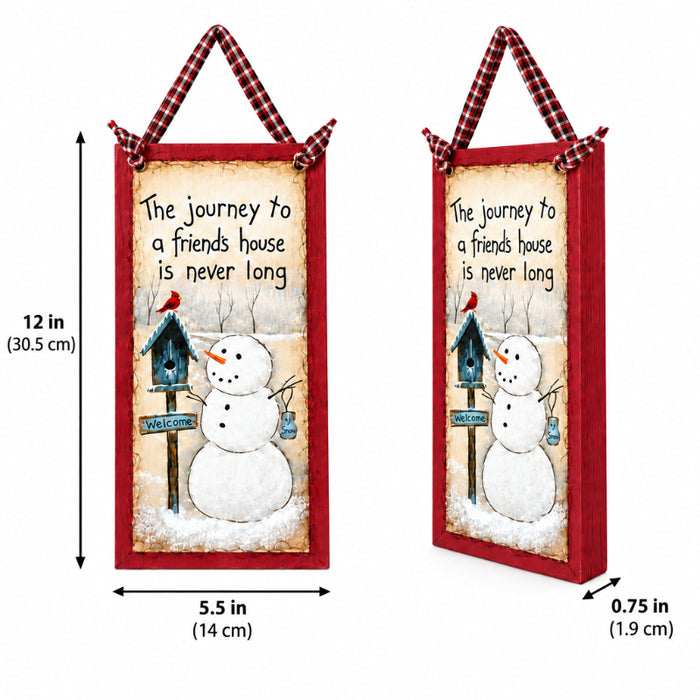 friendship snowman sign