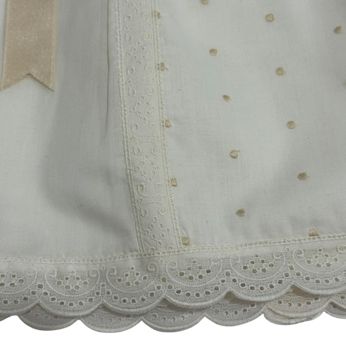 Gabriel Ivory/Beige Lace Faldon Skirt