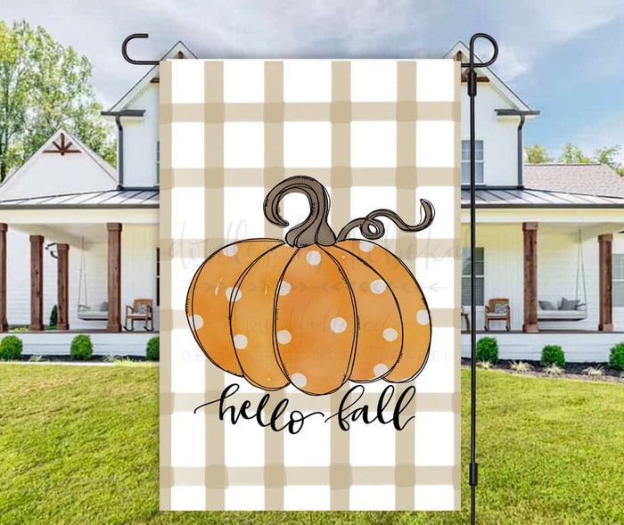 Hello Fall Garden Flag - Garden Flag