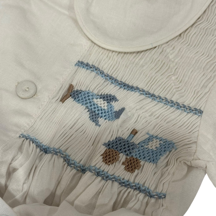 Hernan Airplane Train Handsmocked Boy 2-PC set