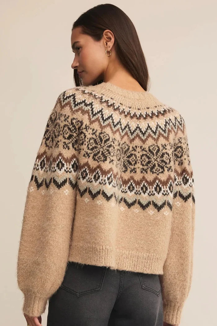 Kenaby Fair Isle - Oatmeal Heather
