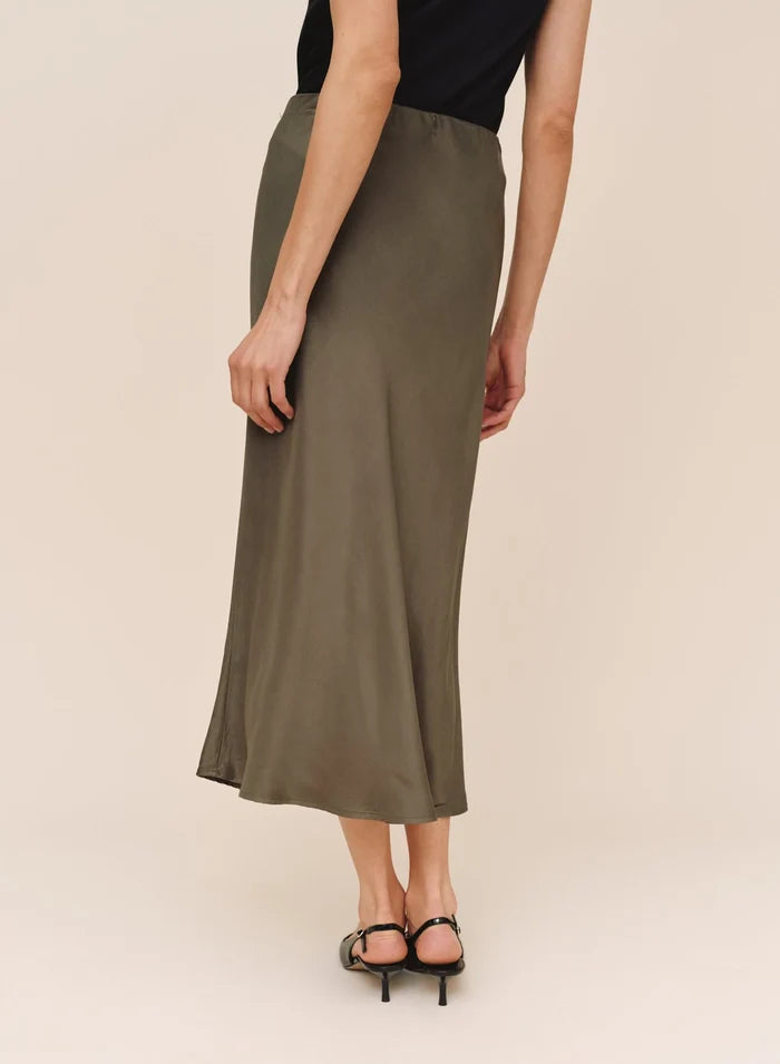 Long Maxi Skirt - Olive