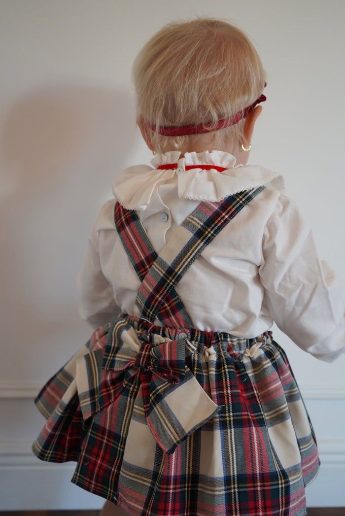 Lorenza Tartan Girl 2-Piece Romper Set