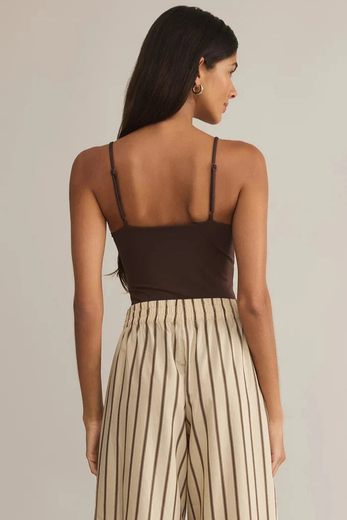 Luxe Smooth Jersey Bodysuit - Lava Rock