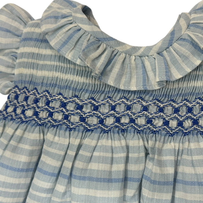 Marea Light Blue Handsmocked Girl Dress