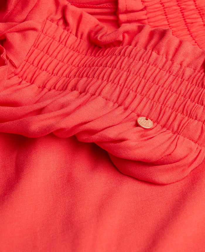 Pantalon de grossesse sahel corail, cache cœur