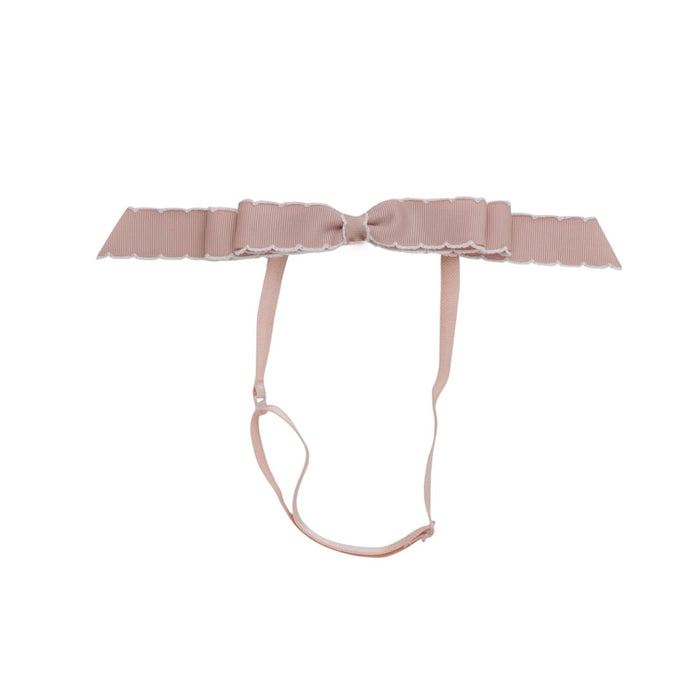 Mathilde Moonstitch Bow Headwrap - Vanilla