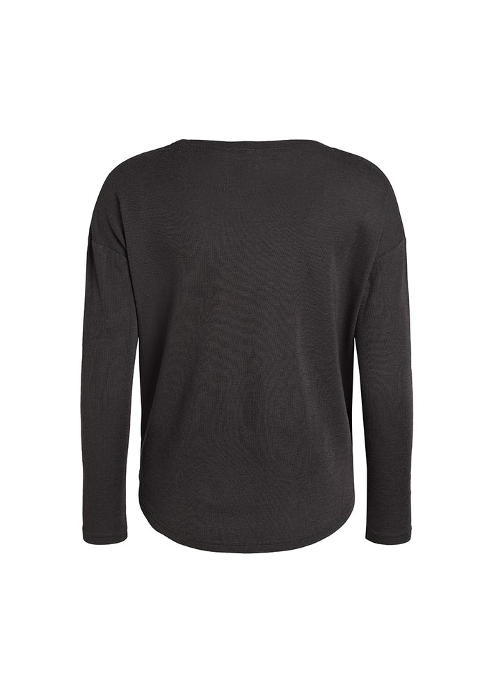 Rethinkit Mibe wool box T-shirt Jersey Tops and T-Shirts 0022 almost black