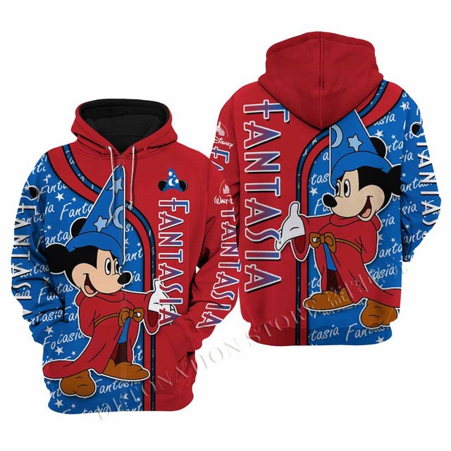 Mickey Mouse 3D Printed Flannelette Hoodies