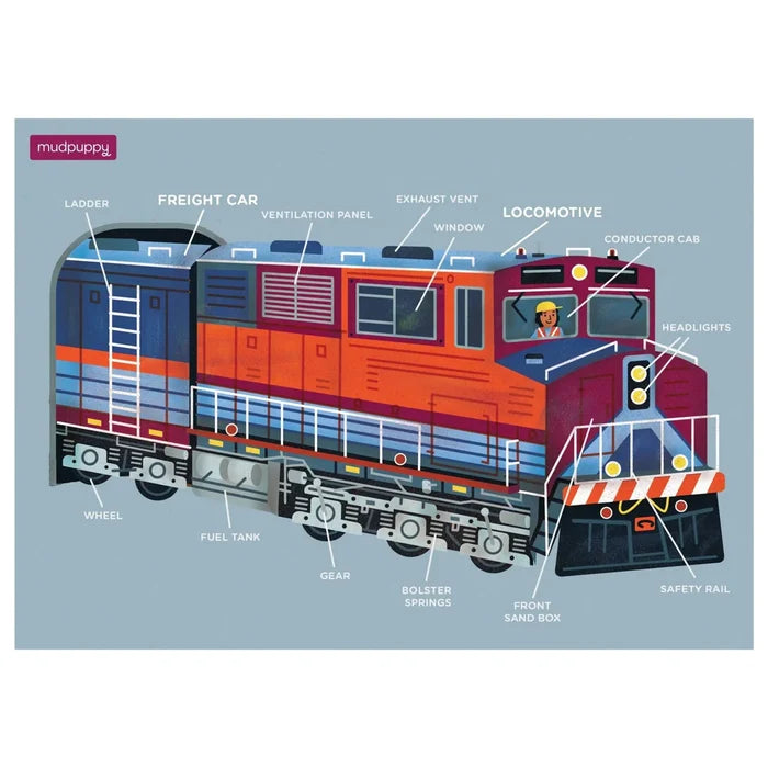 Mini Transport 48 Piece Puzzle - Freight Train
