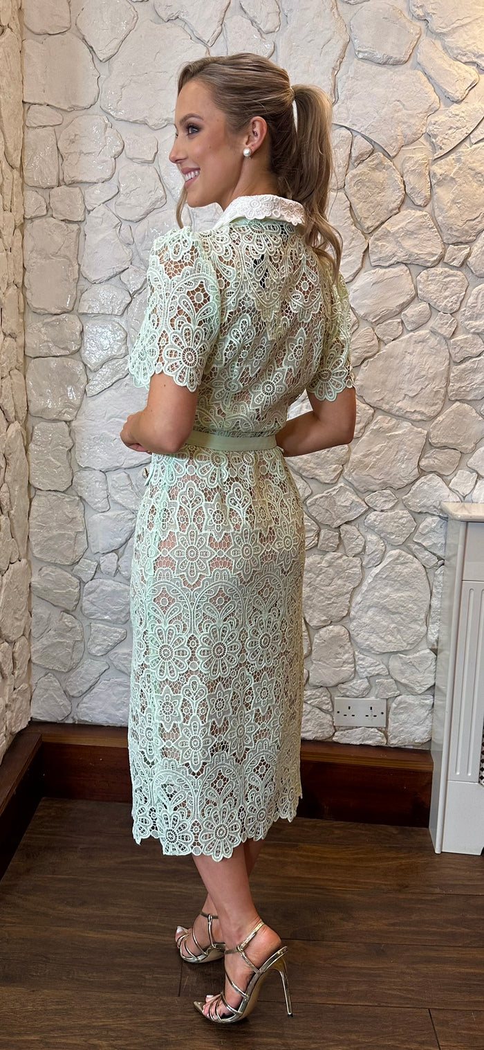 Mint Midi Lace Dress