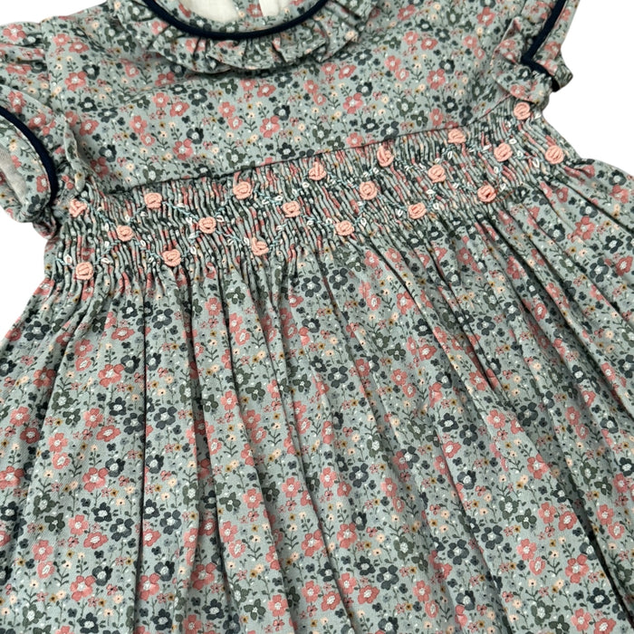 Palmer Floral Handsmocked Dress