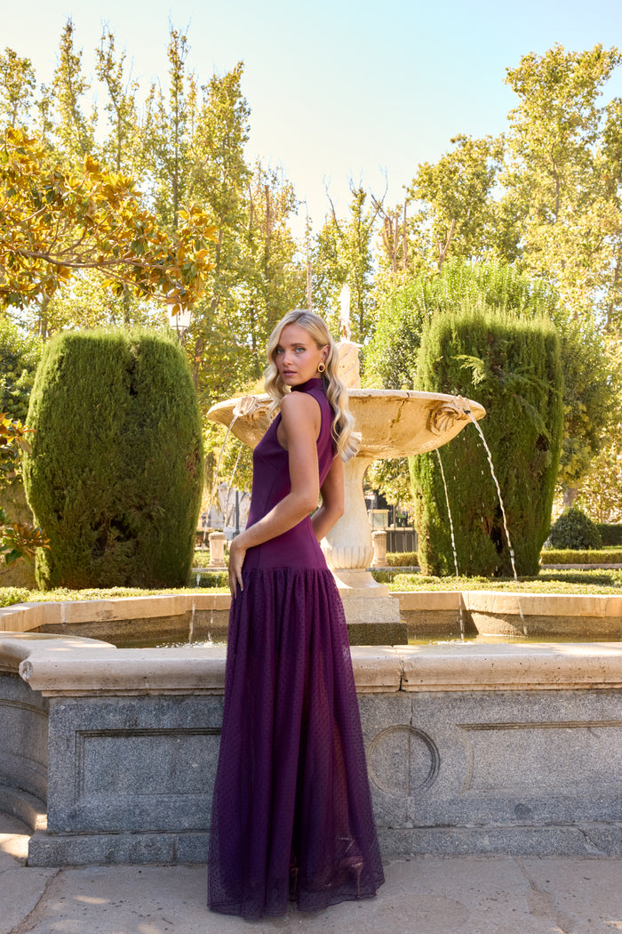 Plum Tulle Dress