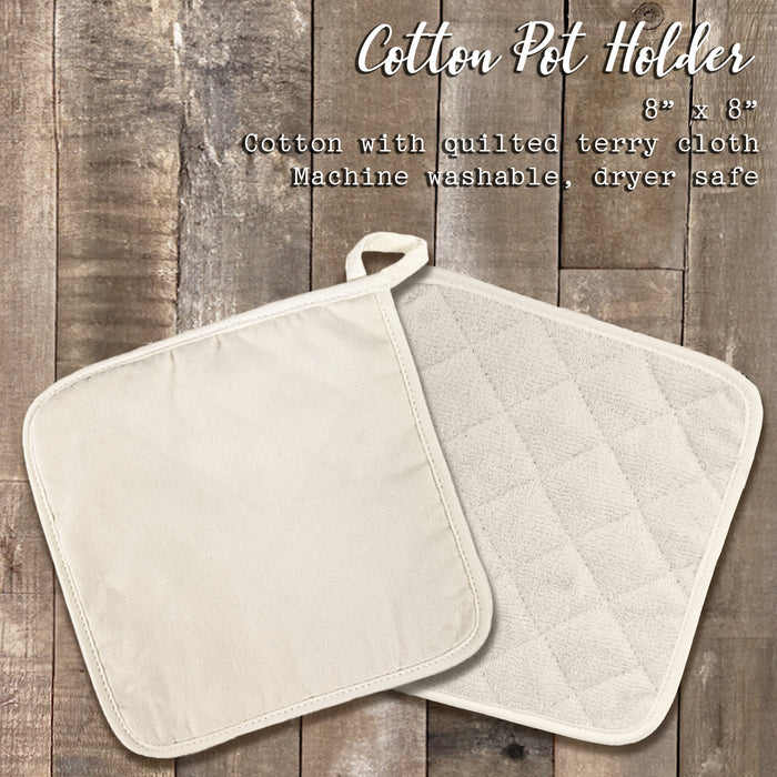 Postmark Stamp - Custom Cotton Pot Holder