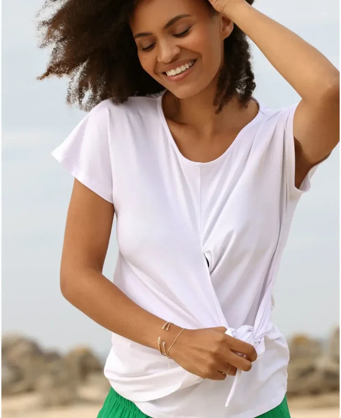Pregnancy and breastfeeding T-shirt Capucin white