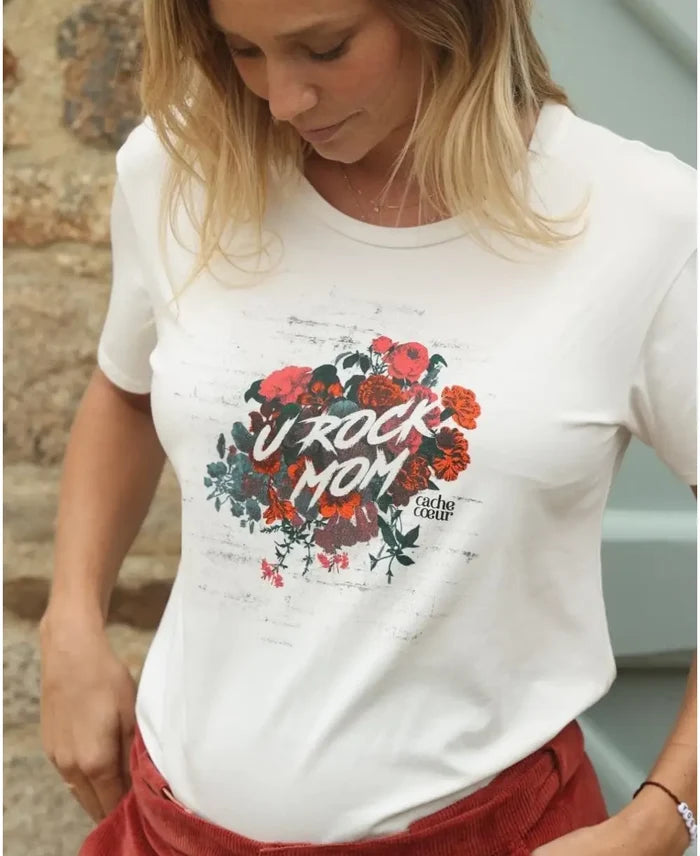 Pregnancy T-shirt Rock red - Tee-shirt