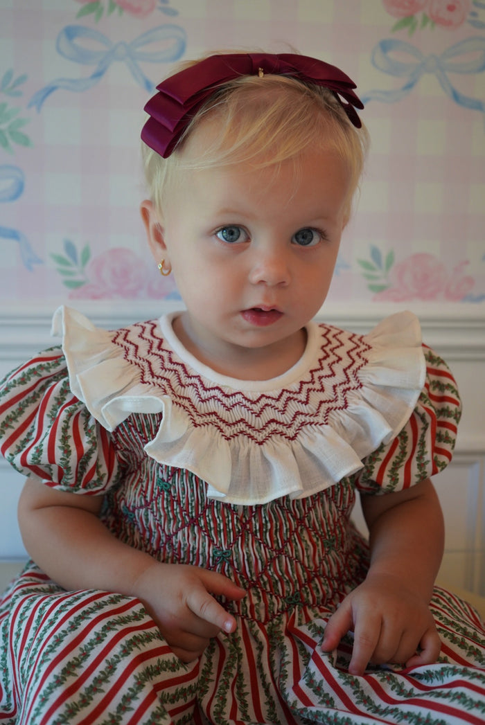 PREORDER Eira Wreath Handsmocked Girl Dress (SHIPS OCTOBER)