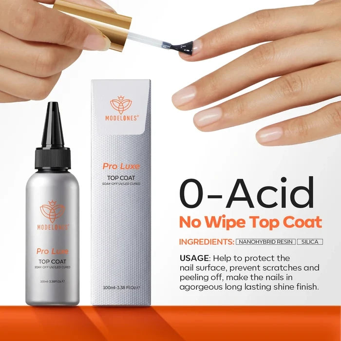 Pro Luxe Top Coat 100ml Top&Base Coat MODELONES #