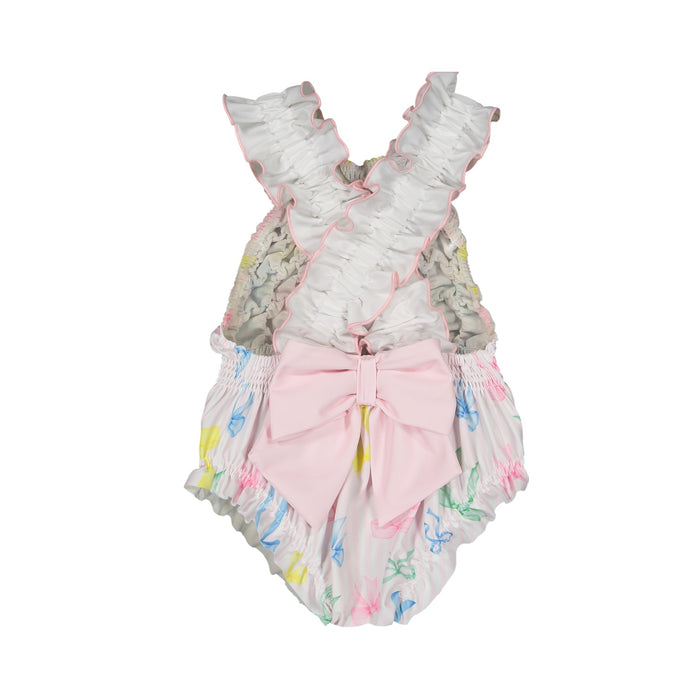 Rainbow Bows Frilled Swimsuit