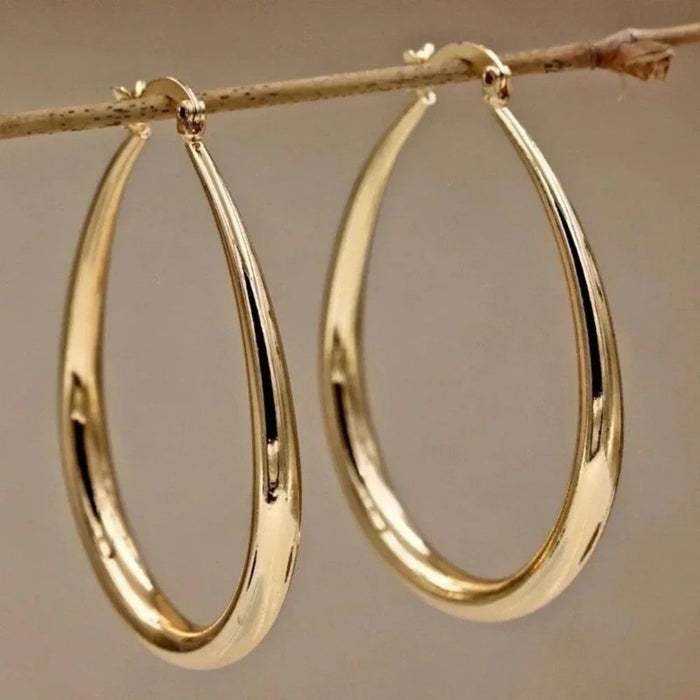 Retro Hoop Earrings