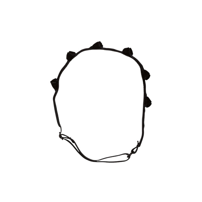 Rosebud Black Velvet Headband Wrap