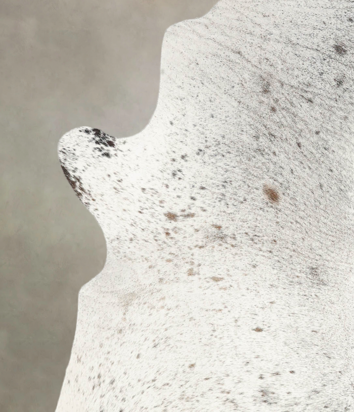 Salt and Pepper Black Cowhide Rug #B1060