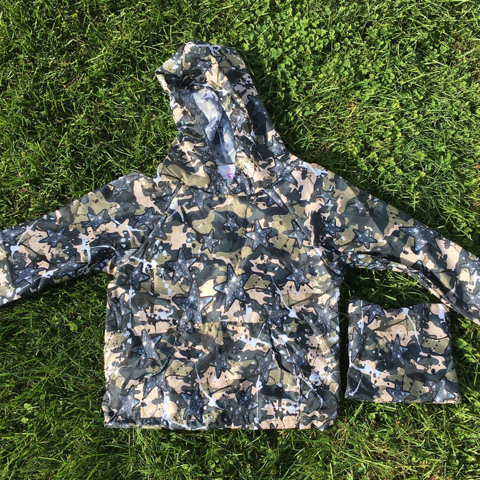 Sample Sale - Penelope Wildberry - Windbreaker - Camo Shiny Star