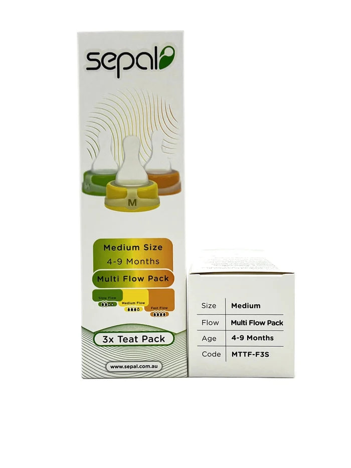 Sepal 3 Pack Teats |3 Pack Teats | Medium Teat | Multi Flow